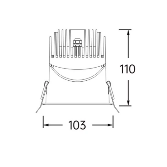 25w LED Recessed Light In Kitchen, Opening Size 95mm-Kitchen Recessed Lighting--SLSA09525 2
