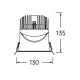 Recessed LED Downlight, 35w/Opening Size 120mm, Suitable For Kitchen-Kitchen Recessed Lighting--SLSA12035 2