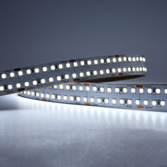 Cuttable LED light strip outdoor double row 24V White-Outdoor LED Strip Lights--White Cool White