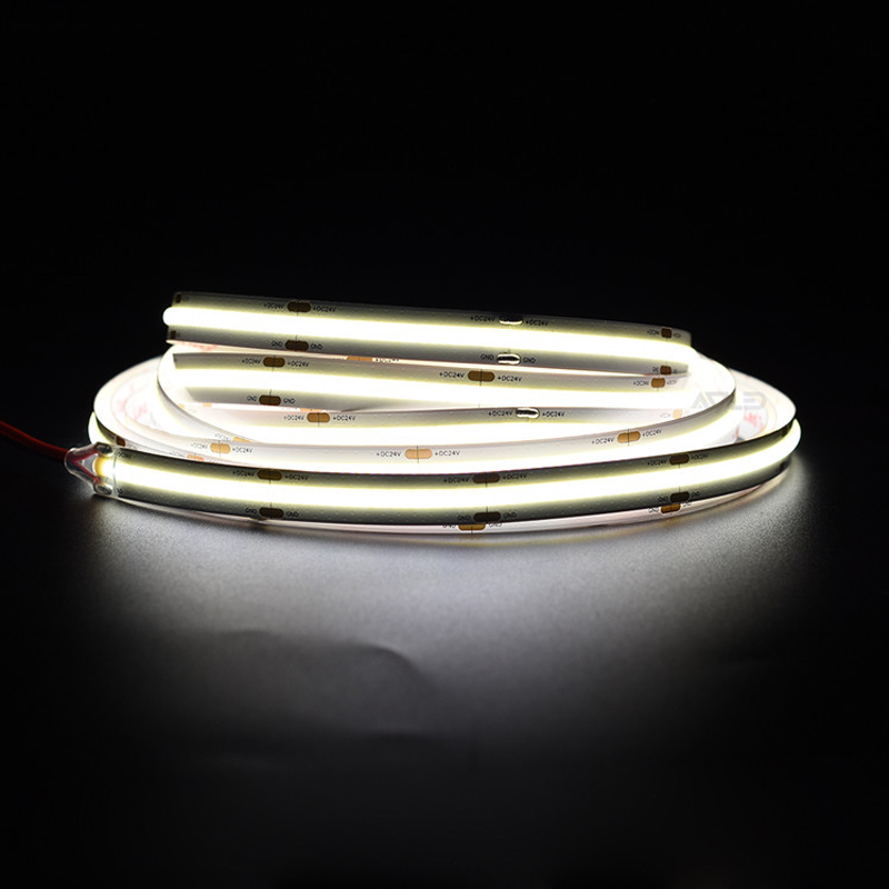 3000k 4000k 6500k Cob Light Strip, New Circuit Design 504 Led/M 12w/M-LED Strip Lights for Stairs--cob1