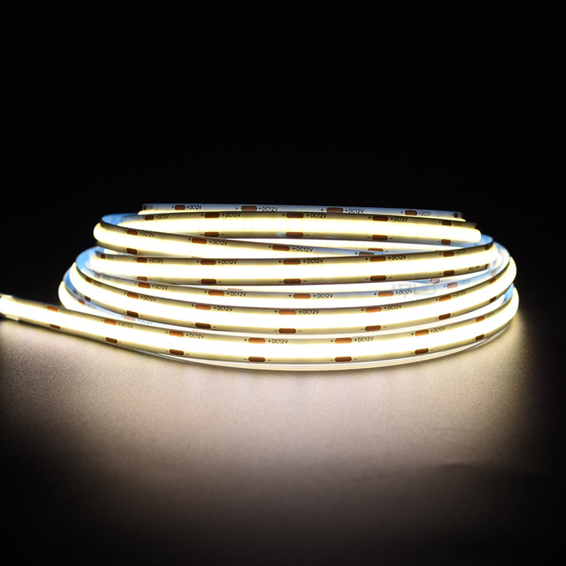 Nessun giunto di saldatura per strisce LED COB a rotolo completo PCB da 8 mm-Striscia LED da soffitto--cobb