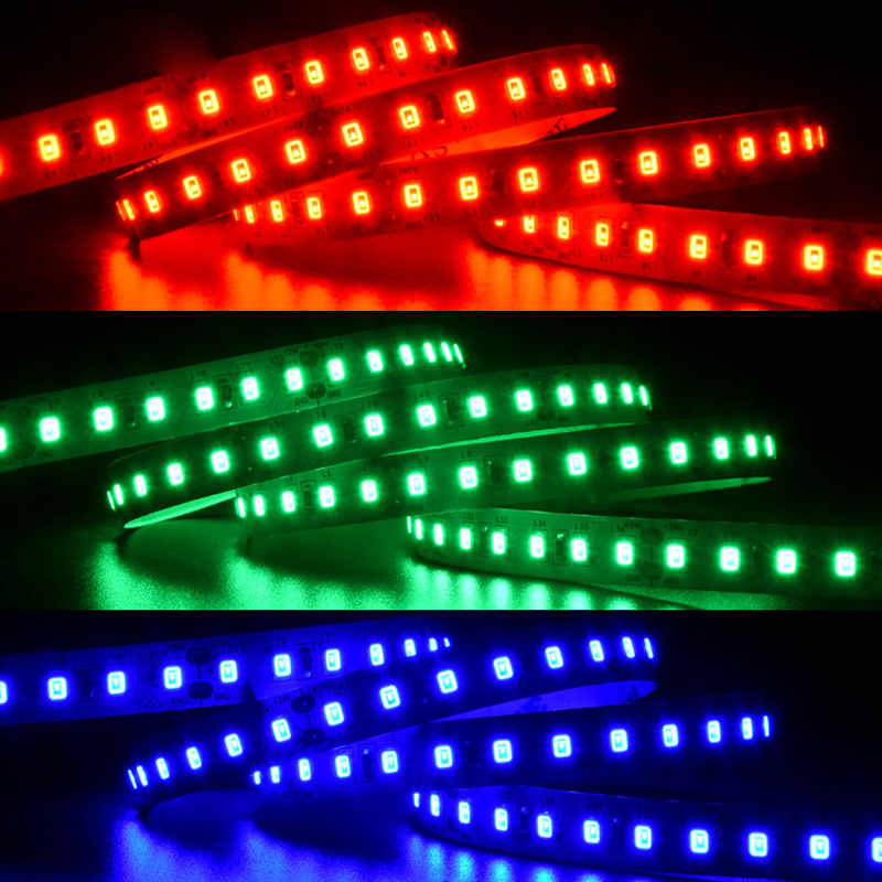 R/B/G/ Strip LED 120 LED 21W UL CE RoHS voamarina-24V LED Strip--rgb